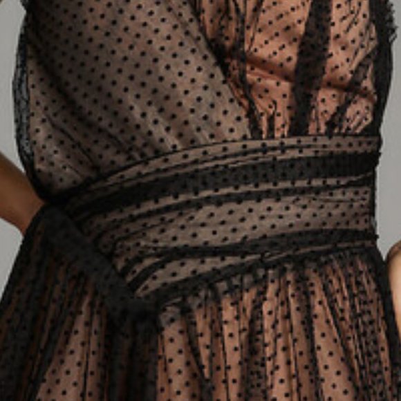 Brand New Gorgeous By Anthropologie Tulle Dot Maxi Dress - Picture 9 of 14
